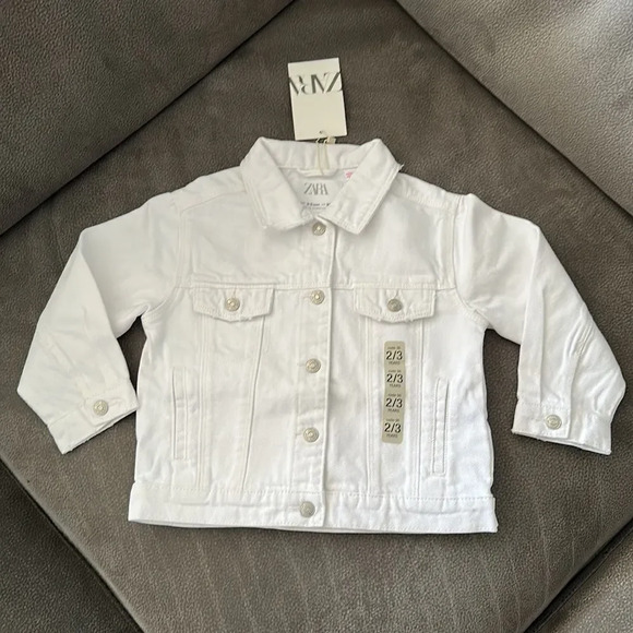 ZARA Kids | White | DENIM JACKET - Picture 5 of 6